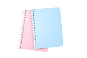 PNG,Two notebooks, isolated on white background