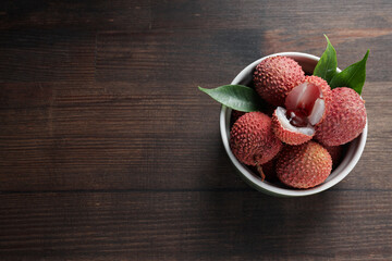 Lychee, concept of fresh and ripe exotic food