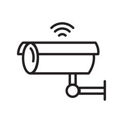surveillance smart home line icon