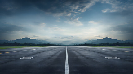 Naklejka premium Digital speed concept street asphalt landscape abstract background