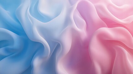 Obraz premium Soft Pastel Draped Fabric Abstract Background
