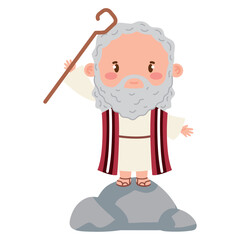 cute moses biblical character