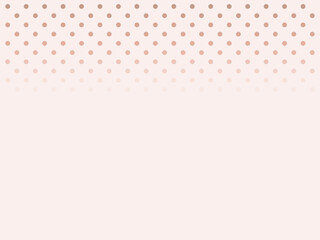 優しいピンクのポップな水玉模様の背景イラスト