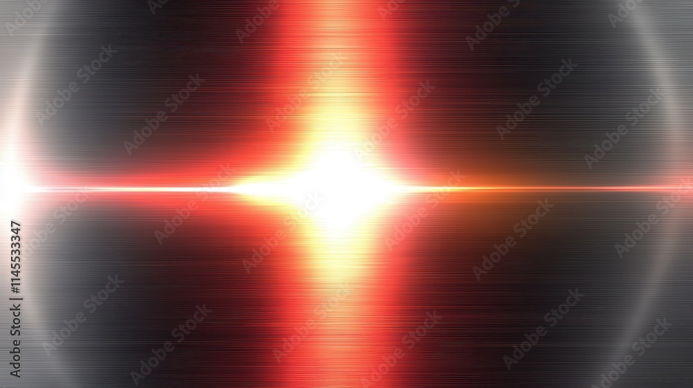 Aufkleber a glowing abstract background featuring metallic tones of red and silver gradients