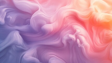 Obraz premium Abstract Swirling Pastel Colors Fluid Art Design