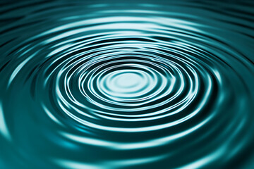 Teal Water Ripples - Abstract Water Pattern