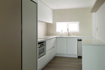 White kitchen furniture is timeless and modern