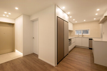 White kitchen furniture is timeless but modern