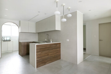 White kitchen furniture has a clean feel and is pleasant. It is modern and not trendy. It also matches with wooden furniture