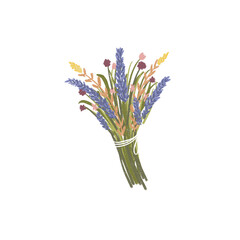 Fototapeta premium Hand drawn illustration of bouquet of flowers