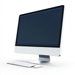 Fototapeta premium 3D Desktop Computer Isolated and White Background
