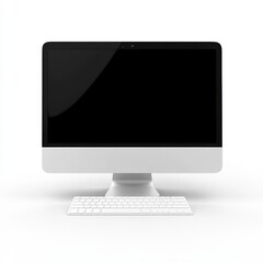 Fototapeta premium 3D Desktop Computer Isolated and White Background