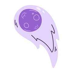 space asteroid cartoon