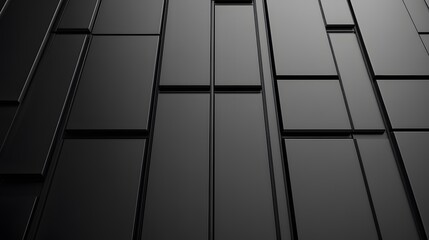 Obraz premium Abstract Black Rectangular Grid Pattern