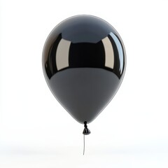 Obraz premium black balloon on white background. black ballon. Ballon