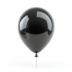 Obraz premium black balloon on white background. black ballon. Ballon