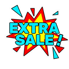 Extra Sale Comic Promotion Banner