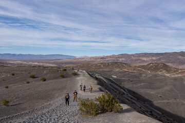 Ubehebe Craters / maar and tuff ring, volcanic. Death Valley National Park, California. Mojave Desert / Basin and Range Province.