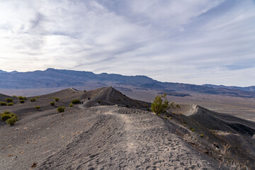 Ubehebe Craters / maar and tuff ring, volcanic. Death Valley National Park, California. Mojave Desert / Basin and Range Province.