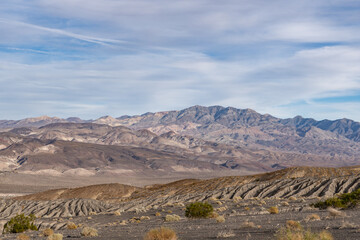 Ubehebe Craters / maar and tuff ring, volcanic. Death Valley National Park, California. Mojave Desert / Basin and Range Province.