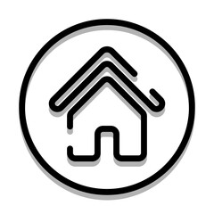 Round Vector Home Icon