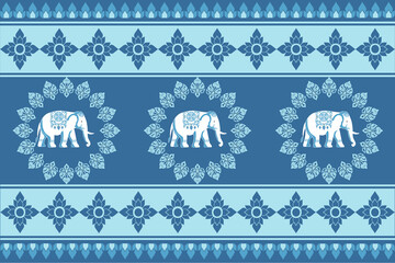 elephants pattern, mandala
Beautiful Thailand,thai pattern,seamless,Traditional,ethnic,fabric pattern for textiles,rugs, wallpaper,clothing, sarong,batik,wrap,embroidery,print,background,cover, illust