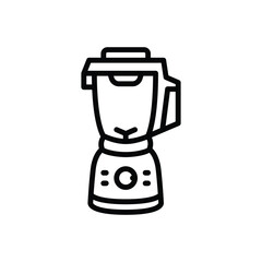 Black line icon for blender