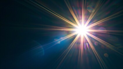 Lens Flare, Space Light, Sun Light Rays, light beam, light effects Abstract Black Background