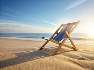 Sun-kissed debit card rests on a beach lounger, symbolizing carefree summer spending.