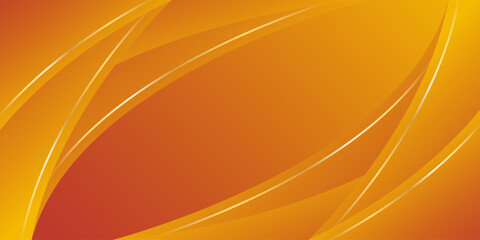 Abstract orange luxury curved background with gold lines. Elegant modern wallpapers. Suitable for templates, banners, cards, sales, ads, events, awards, web and pages
