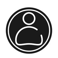 Round Glyph Account Name Icon