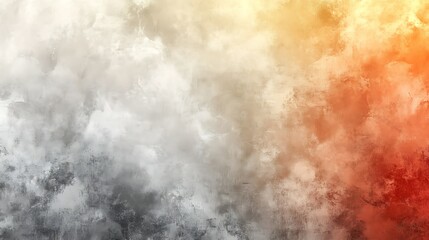 Obraz premium Abstract colorful background with gray, white, orange and red watercolor texture.