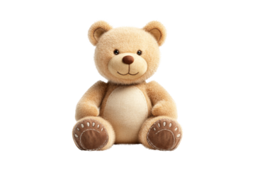 Cute teddy bear render icon digital art cozy room