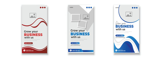 perfect business marketing social media and google banner set