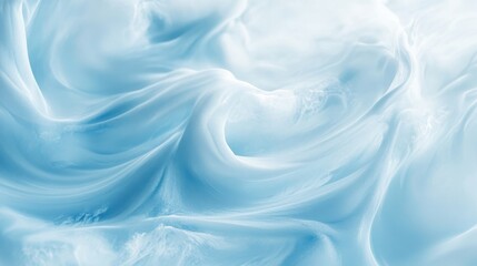 Obraz premium Abstract swirls of light blue ethereal fabric