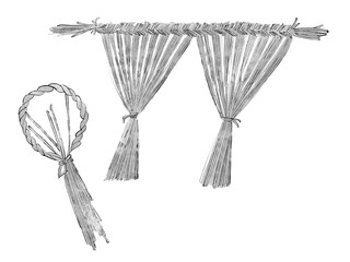 しめ縄のイラスト