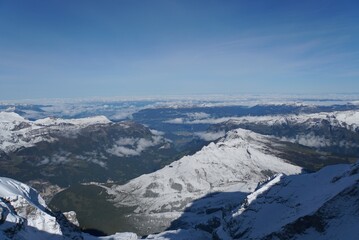 Obraz premium view from Sphinx Observatory - Jungfraujoch, Switzerland