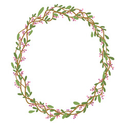 Fototapeta premium Floral wreath