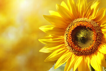 Obraz premium Radiant Sunflower in Sunlight