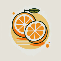 Illustration of a fruit orange citrus