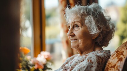 Helping hands, care for the elderly concept