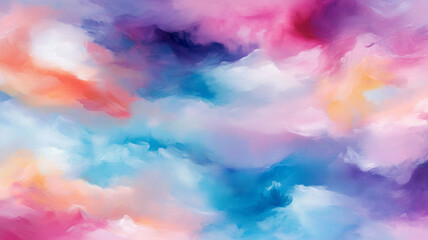 Dreamy Pastel Abstract Clouds with Soft Blended Colors