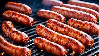 mexican chorizo sausages on the bbq