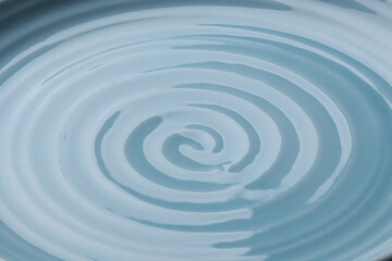 青い渦巻き柄の皿の背景素材