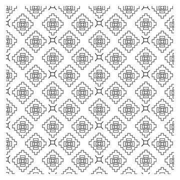 blackwork  islamic mosaic seamlless pattern background