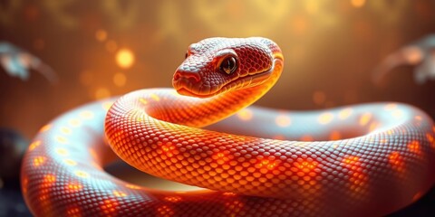 In a lively atmosphere, colorful decorations honor the Year of the Snake during Lunar New Year festivities, embodying rich traditions and joy