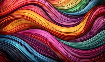 Abstract colorful wavy background.