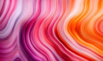 Obraz premium Abstract wavy lines in pink, orange, and purple.