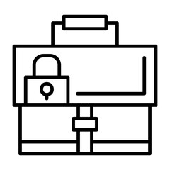 Security Outline Style Icon