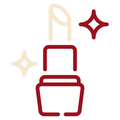 Stylish Lipstick Icon with Sparkle Design